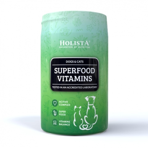 HOLISTA Superfood Vitamins witaminy i minerały dla psa i kota 200g