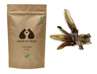 HOUSE OF TREATS Ucho królika 8 sztuk