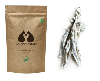 HOUSE OF TREATS Ucho królika z futrem 14 sztuk