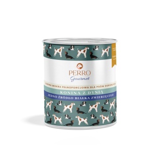 PERRO Gourmet Konina z dynią - monobiałkowa karma dla psa 800g