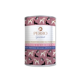 PERRO Królik z marchewką – monobiałkowa formuła dla psów dorosłych 400g