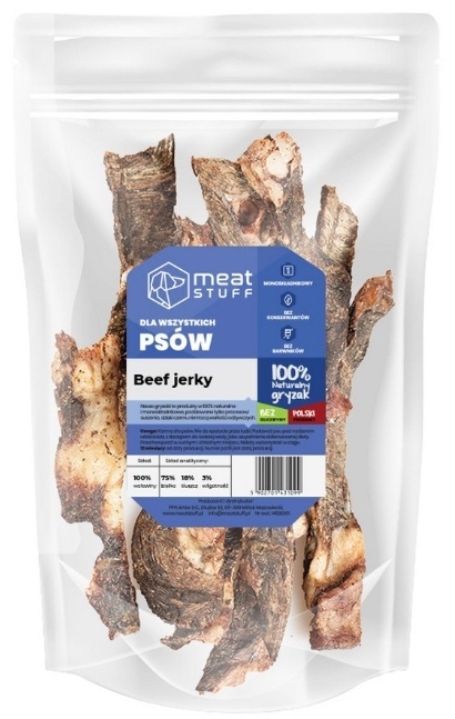 MEAT STUFF - Beef Jerky - paski mięsa wołowego 100g