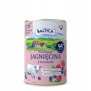 BALTICA Karma mokra Jagnięcina z malinami 400g