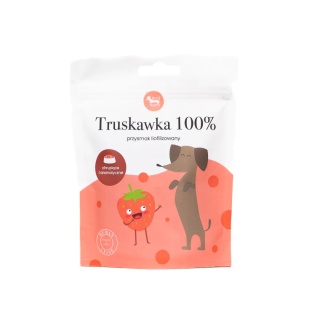 Maxi Happs Przysmak liofilizowany truskawka 100% 20g