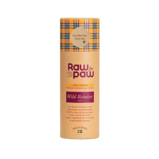 RAW for PAW Wild Reindeer - liofilizowane przysmaki Renifer 45g