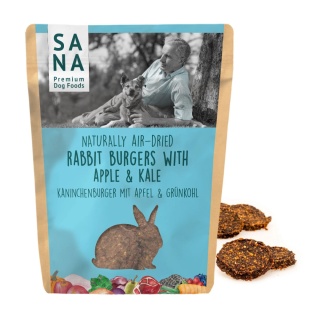 SANA Burger z królika z jabłkiem i jarmużem 100g