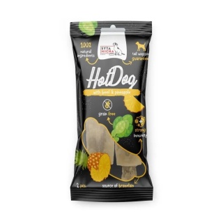 Syta Micha - Hot Dog do żucia dla psa - wołowina z ananasem 2 szt.