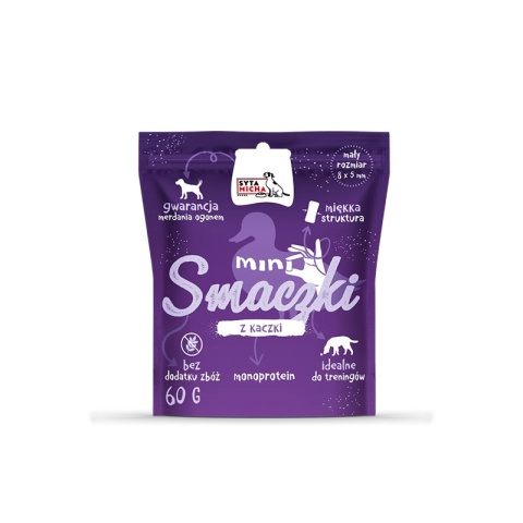 Syta Micha - mini smaczki dla psa z kaczki 60g