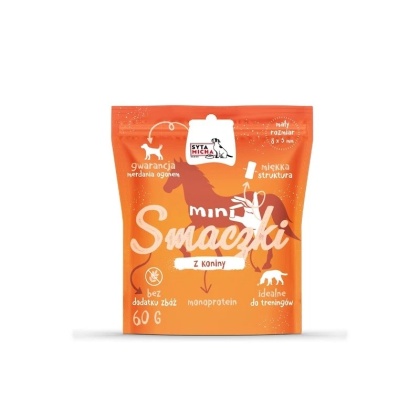 Syta Micha - mini smaczki dla psa z koniny 60g