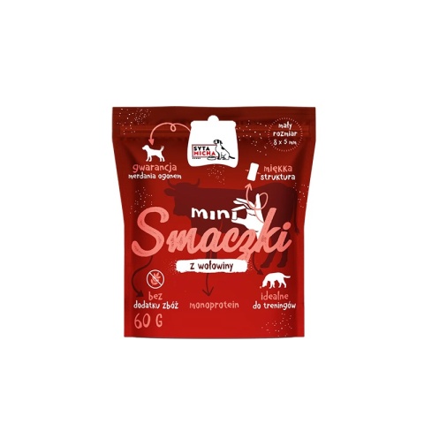 Syta Micha - mini smaczki dla psa z wołowiną 60g