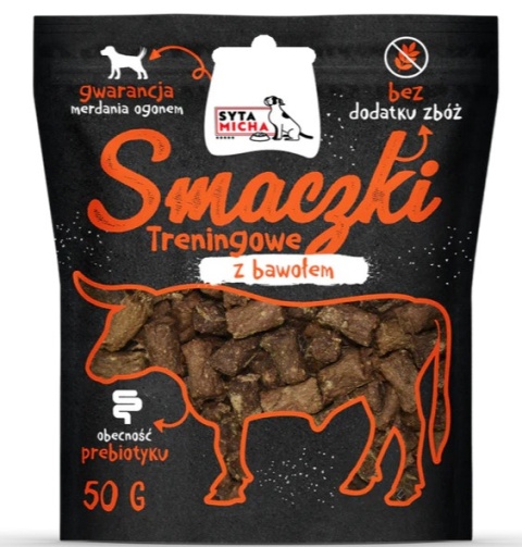 Syta Micha - smaczki treningowe z bawołem 50g