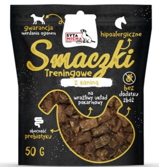 Syta Micha - smaczki treningowe z koniną 50g