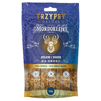 TRZYPSY MORDOKLEJKI NA GRUBO Z JELENIA 80G