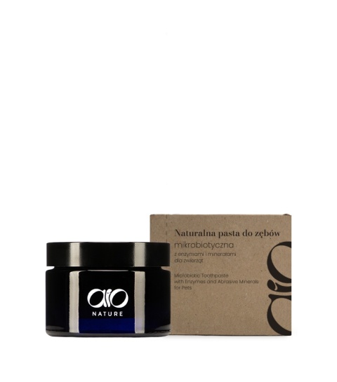 AIO Nature Naturalna pasta do zębów mikrobiotyczna z enzymami i minerałami o smaku masła orzechowego