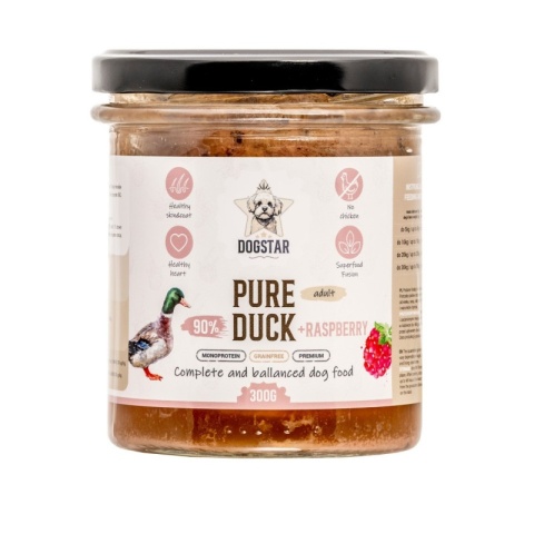 DOGSTAR Kaczka z malinami 300g