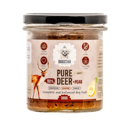 DOGSTAR Jeleń z gruszką 300g