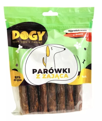 DOGY parówki z zająca 7 szt.