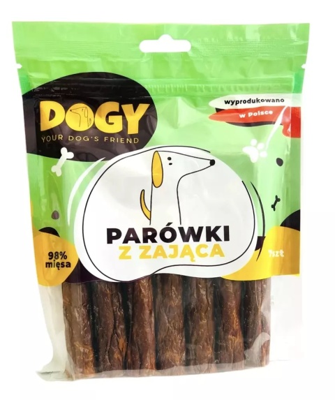 DOGY parówki z zająca 7 szt.
