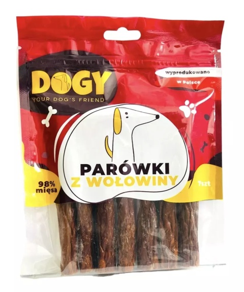 DOGY parówki z wołowiny 7 szt.