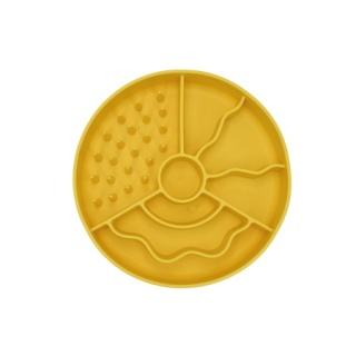 Fiboo Slow Fiboowl miska spowalniająca jedzenie dla psa - żółta