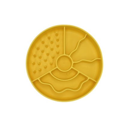 Fiboo Slow Fiboowl miska spowalniająca jedzenie dla psa - żółta