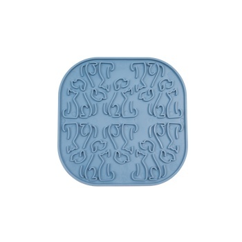 Fiboo mata do lizania dla psów Lollipop niebieska