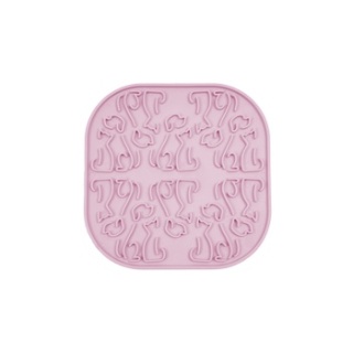 Fiboo mata do lizania dla psów Lollipop różowa