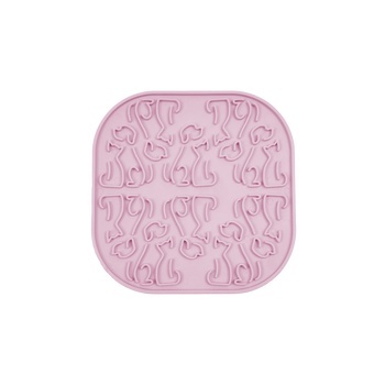 Fiboo mata do lizania dla psów Lollipop różowa