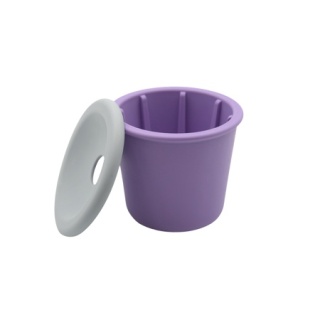 Fiboo fioletowy Snack Fibeek z przykrywką z otworem