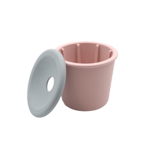 Fiboo różowy Snack Fibeek z przykrywką z otworem