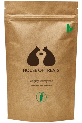 HOUSE OF TREATS Chipsy warzywne marchew i cukinia 40 g