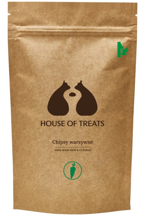 HOUSE OF TREATS Chipsy warzywne marchew i cukinia 40 g