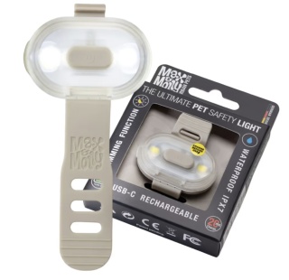 Max and Molly lampka dla psa beżowa LED