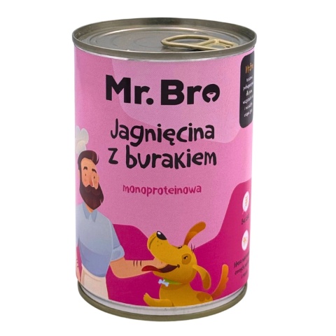 Mr. Bro karma mokra Jagnięcina z Burakiem 400g