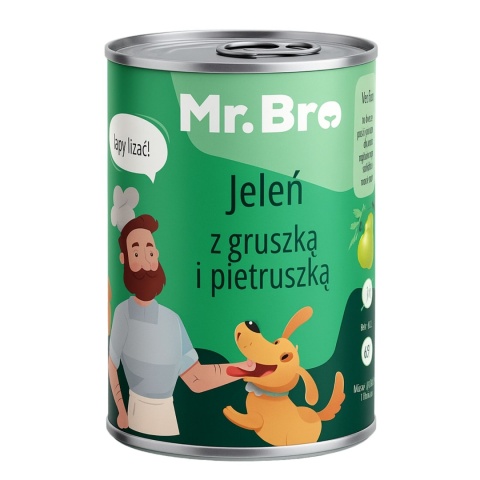 Mr. Bro karma mokra Jeleń z gruszką i pietruszką 400g