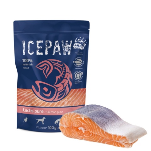 Icepaw High Premium - czysty łosoś dla psów 100% 100g