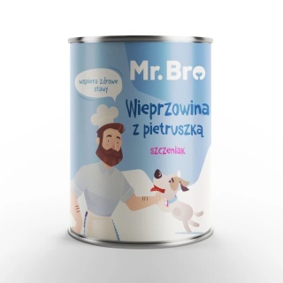 Mr. Bro karma mokra dla szczeniąt Wieprzowina z pietruszką 400g