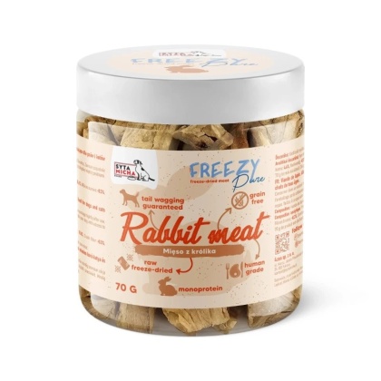 Syta Micha FREEZY PURE liofilizowane mięso z królika 70g