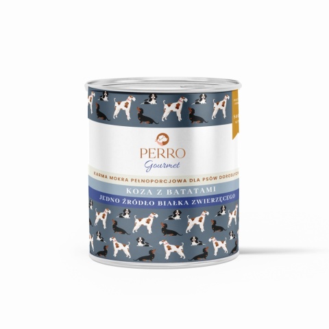 PERRO Koza z batatami – monobiałkowa formuła dla psów dorosłych 800g