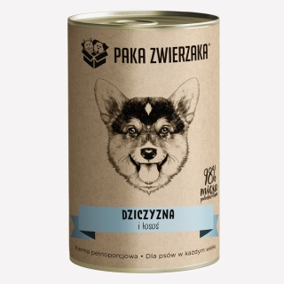 Paka Zwierzaka Dziczyzna i łosoś 400g