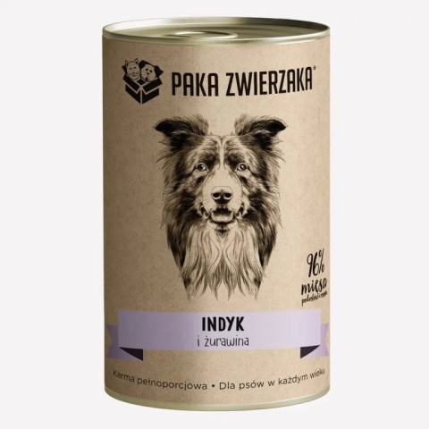 Paka Zwierzaka Indyk i żurawina 400g