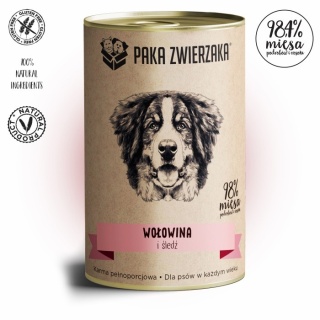 Paka Zwierzaka Wołowina i śledź 400g