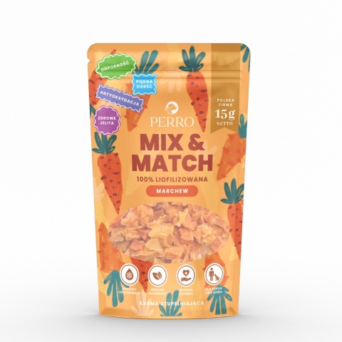 Perro MIX & MATCH Marchew liofilizowana 15g