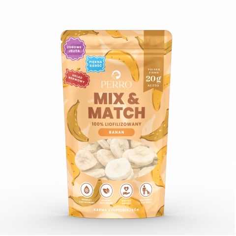Perro MIX & MATCH Banan liofilizowany 20g