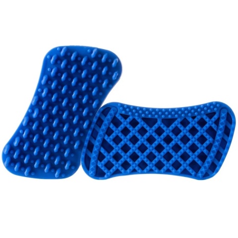 Pet+Me Soft Silicone Brush Blue - szczotka silikonowa dla małych psów z niewielką ilością/ bez podszerstka, kotów krótkowłosych