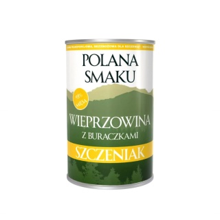 Polana Smaku karma dla szczeniąt Wieprzowina z buraczkami 400g