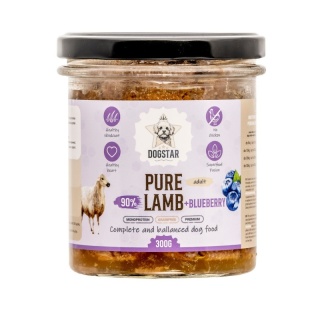 DOGSTAR Jagnięcina i borówki 300g