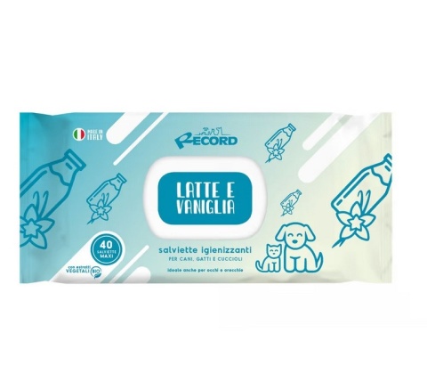 Record Salviette - uniwersalne chusteczki wanilia i mleko 40 szt.