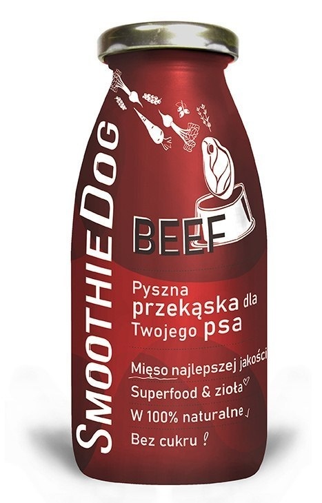 SmoothieDog - smoothie dla psa wołowina z warzywami 250ml