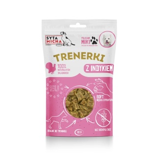 Syta Micha - trenerki z indykiem 80g
